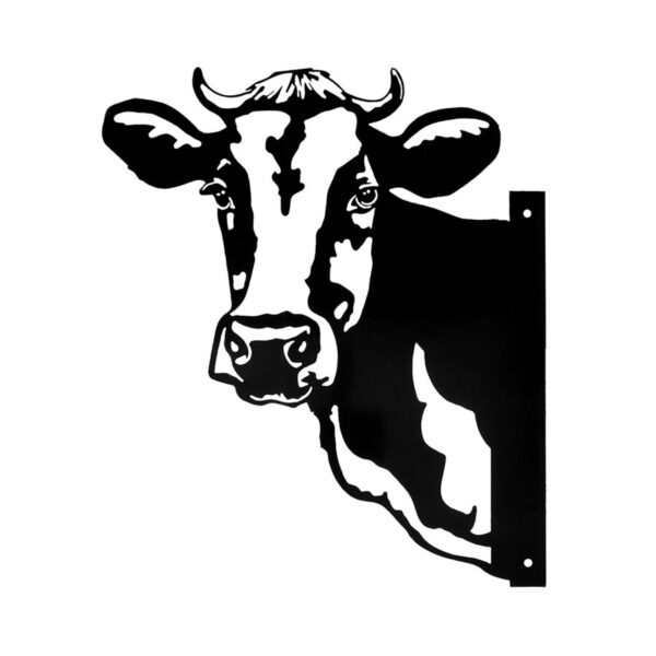 Primitives by Kathy Outdoor Metal Cow Decor