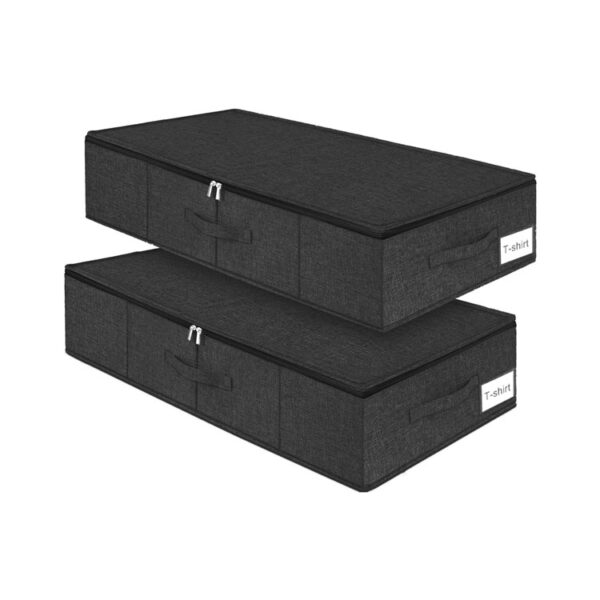 Under Bed Storage Container, 2 Pack Underbed Storage Bags With Lid