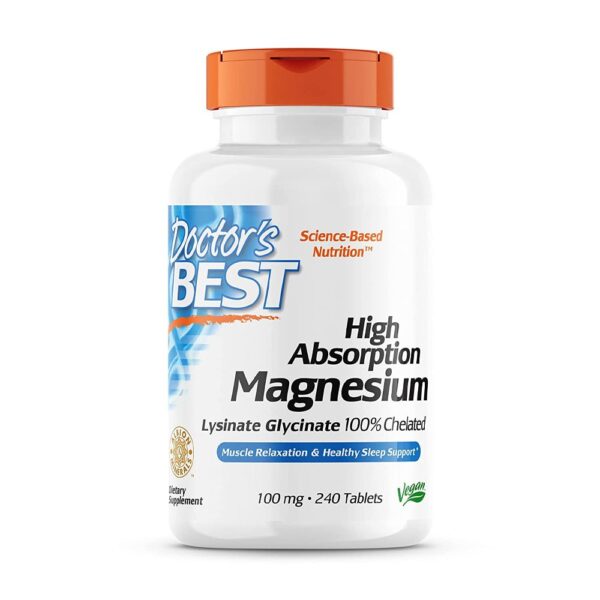 High Absorption Magnesium -- 100 mg - 240 Tablets