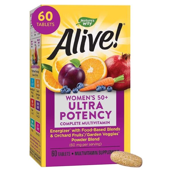 Alive!® Once Daily Women's 50 + Ultra Potency -- 60 Tablets