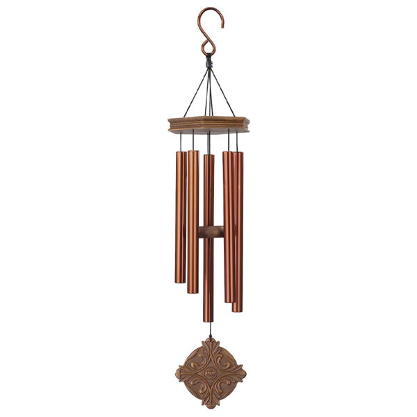 26" Medallion Wind Chime, Bronze