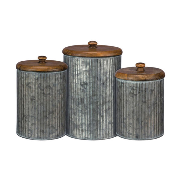 Primitives by Kathy Galvanized Canister Set