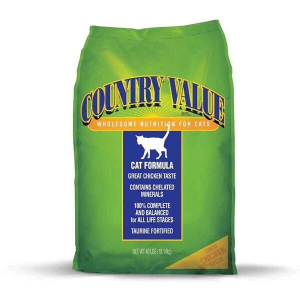 Country Value by Diamond Adult Dry Cat Food, 40-lb