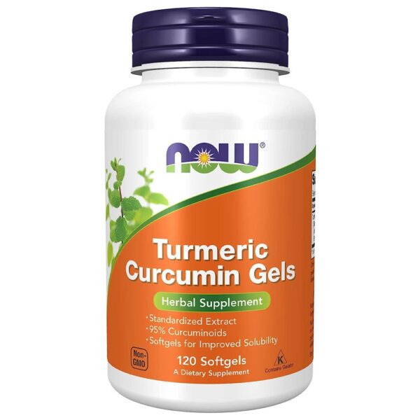 Turmeric Curcumin Gels -- 120 Veg Capsules