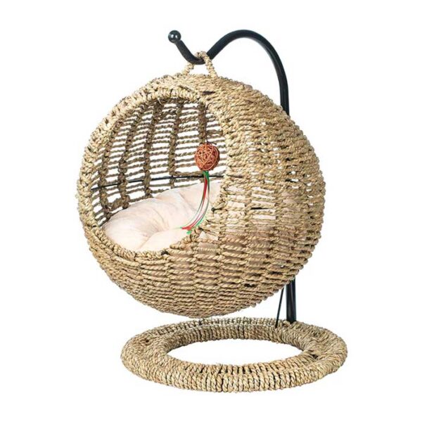 Hand Made Wicker Cat, Swinging Bed Basket