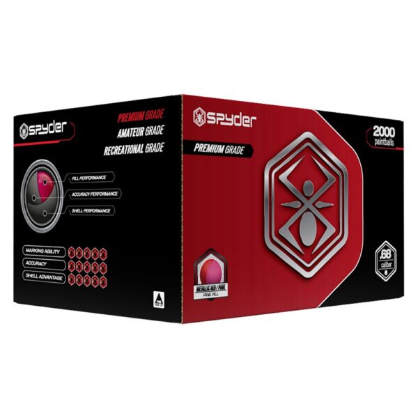 Spyder 2000ct Paintballs, Pink Fill