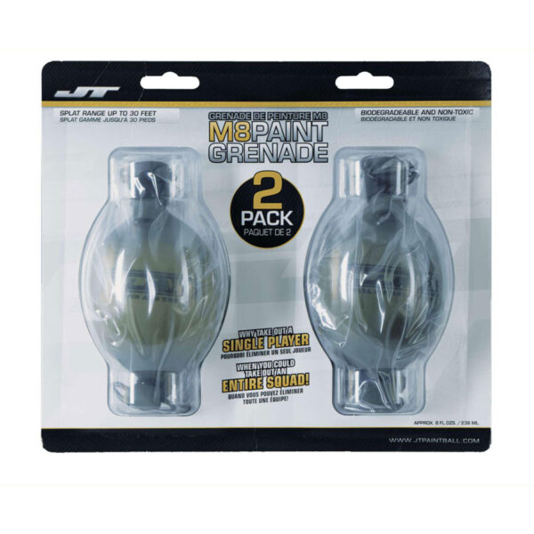 JT M8 Paintball Grenade Yellow Fill 2PK