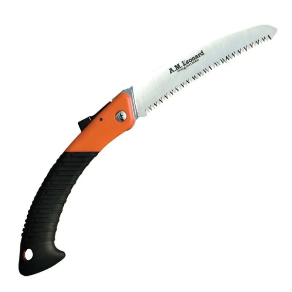 Leonard Tri-Edge Folding Pruning Saw with 7-Inch Curved Blade