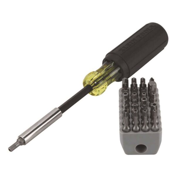 Magnetic Screwdriver with 32-Piece Bit Set