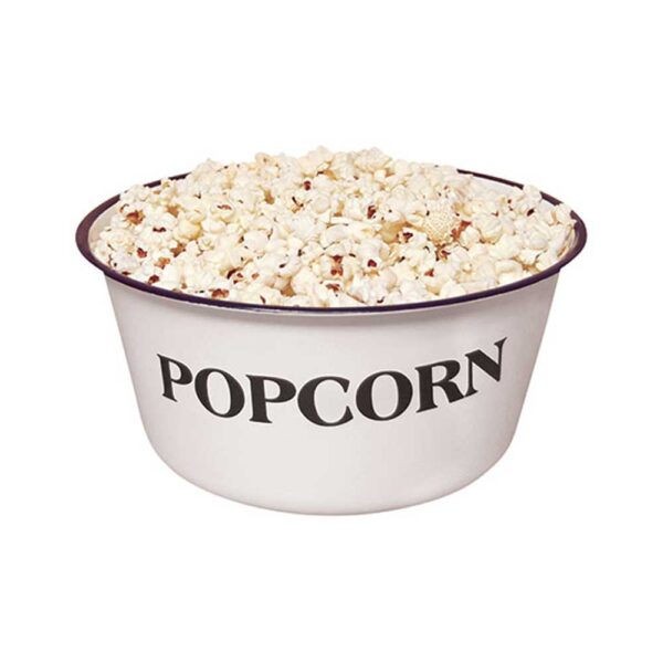 CWI Gifts Popcorn Enamelware Bowl