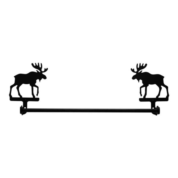 Village Wrought Iron Moose Towel Rail Towel Rack Large