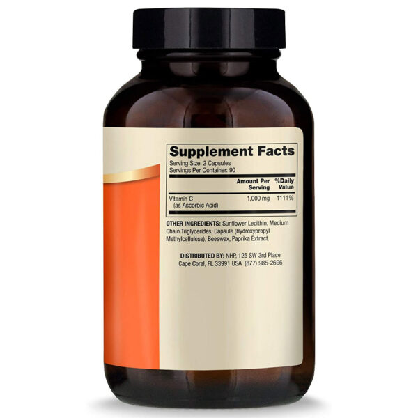 Liposomal Vitamin C -- 1000 mg - 180 Capsules - Image 2