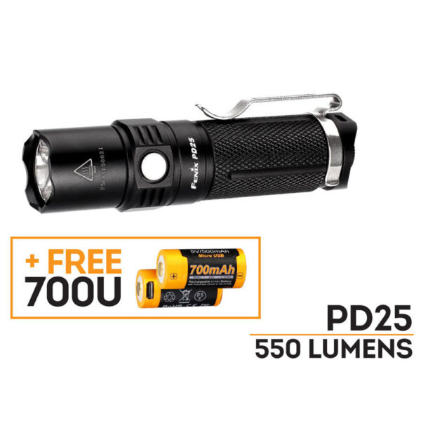 Fenix PD25 550 Lumens LED Flashlight - Image 2