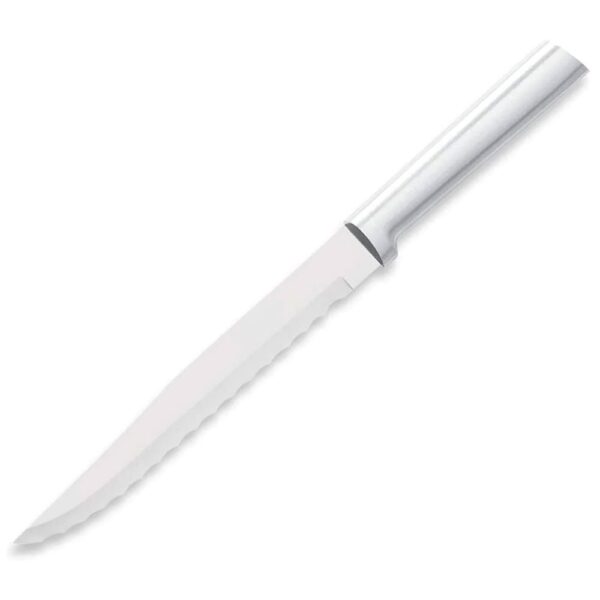 Serrated Slicing Knife - Silver or Black - Image 2