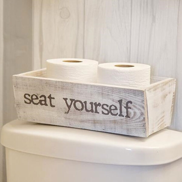 CWI Gifts Hello Sweet Cheeks/Seat Yourself Reversible Toiletries Box - Image 2