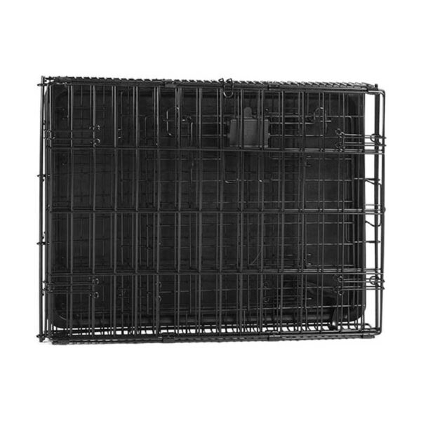 Foldable Metal Wire Dog Crate with Tray - Image 3