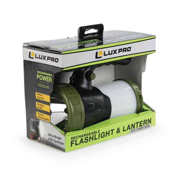Rechargeable Multi-Mode 600 Lumen Spotlight Lantern - Image 4
