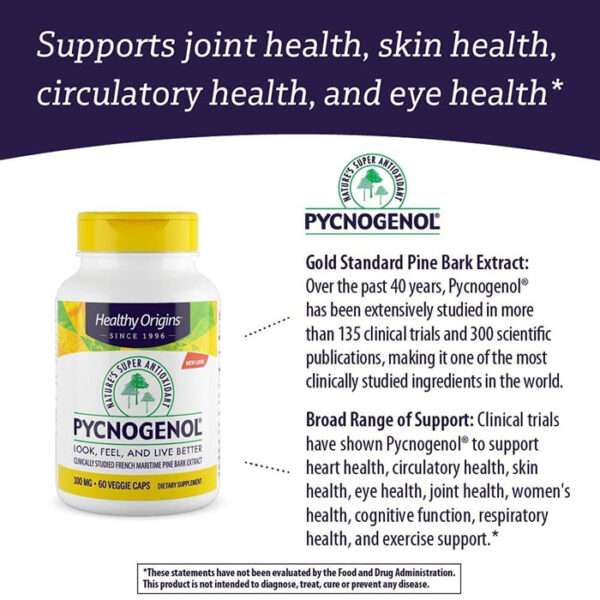 Pycnogenol® -- 100 mg - 60 Veggie Caps - Image 5