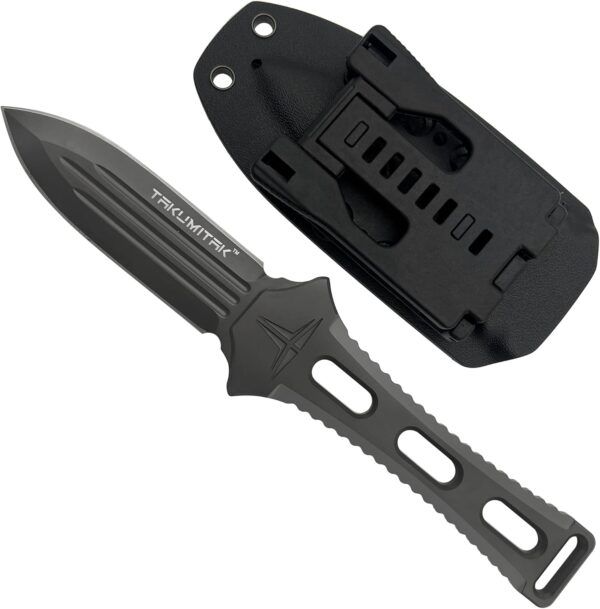 Hunting Knife TKF205GY - D2 Fixed Blade, G10 Handle, Kydex Sheath, MOLLE Clip