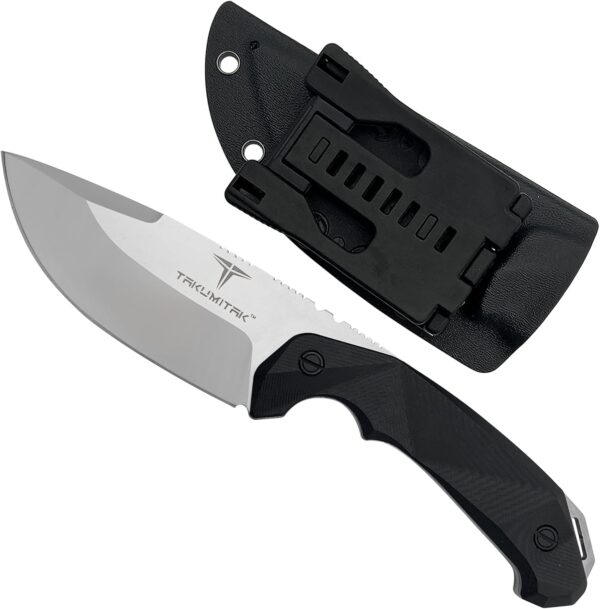 Tactical Knife TKF212SL - D2 Drop Point Blade, G10 Handle, Kydex Sheath, MOLLE Clip