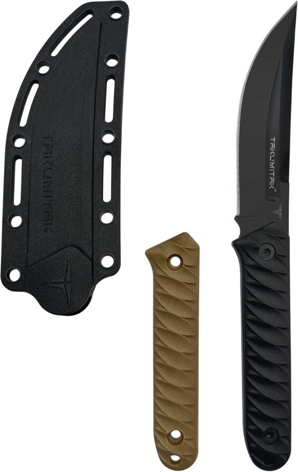 Hunting Survival Knife TKF313 - 9” Full Tang with FRN Handle Scales and MOLLE Clip - Image 2