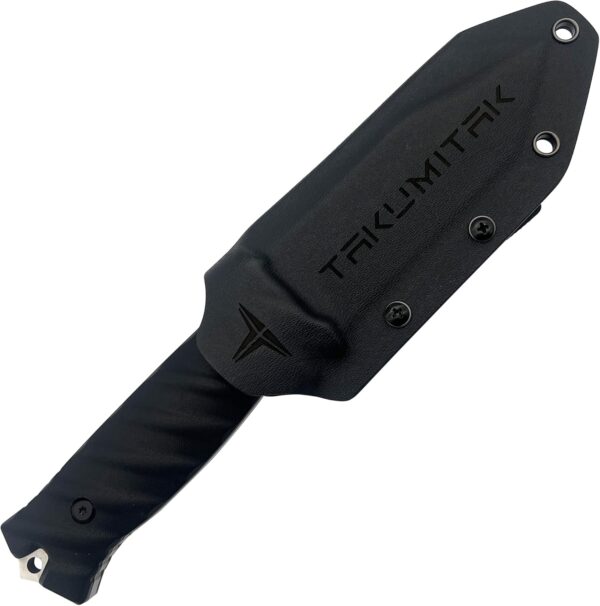 Tactical Knife TKF201SL - D2 Tanto Blade, G10 Handle, Kydex Sheath, MOLLE Clip - Image 2