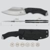 Tactical Knife TKF210SL - D2 Clip Point Blade, G10 Handle, Kydex Sheath, MOLLE Clip - Image 2
