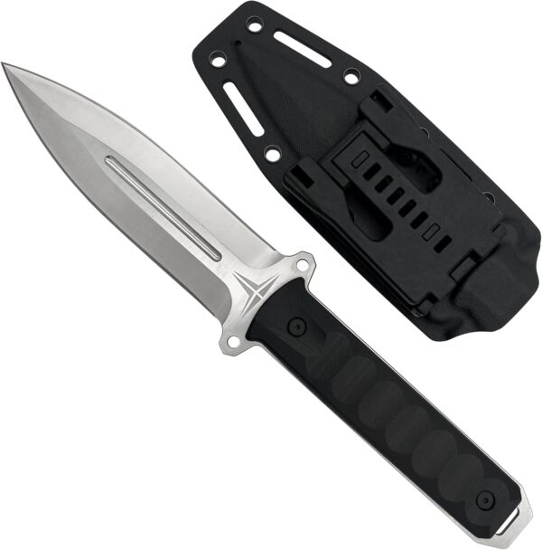 Tactical Knife TKF214SL - D2 Spear Point Blade, G10 Handle, Kydex Sheath, MOLLE Clip