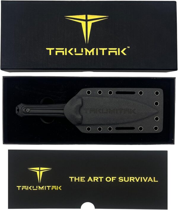 Tactical Knife TKF203SL - D2 Spear Point Blade, G10 Handle, Kydex Sheath, MOLLE Clip - Image 4