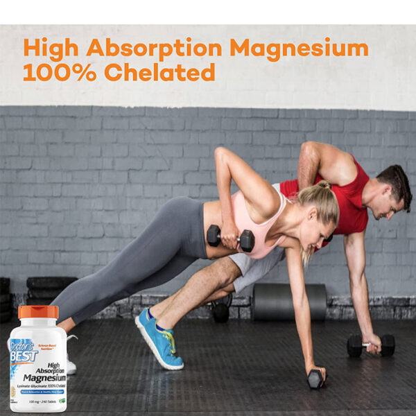 High Absorption Magnesium -- 100 mg - 240 Tablets - Image 4